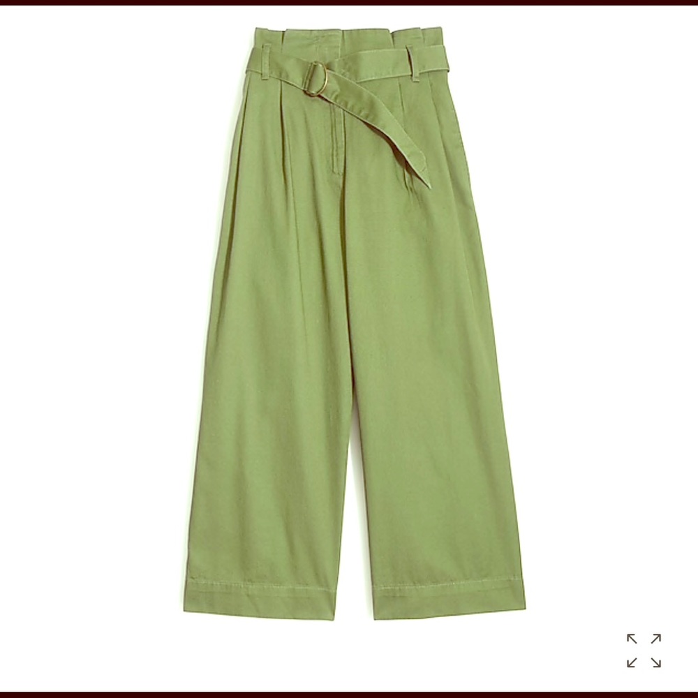 NAVY (not green like pic) wide leg crop pant